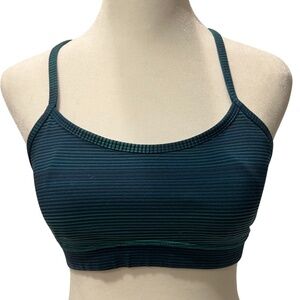 Green and Navy Lululemon sports bra size:2